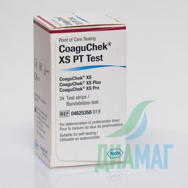 Тест-смужки CoaguChek XS, 24 шт.