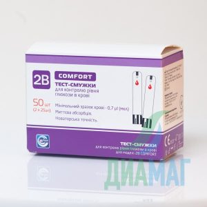 Тест-смужки 2B Comfort, 50 шт.
