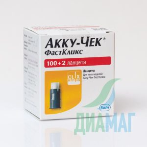 Ланцети Accu-Chek Fastclix, 100+2 шт.